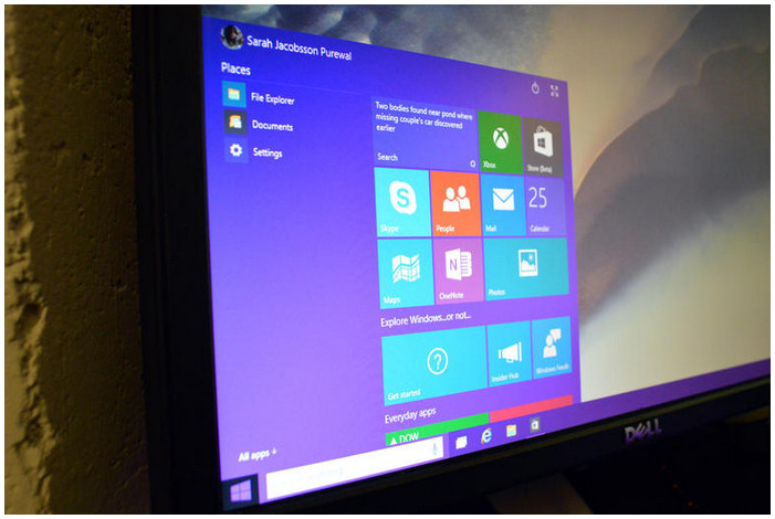 Windows 10 Start menu