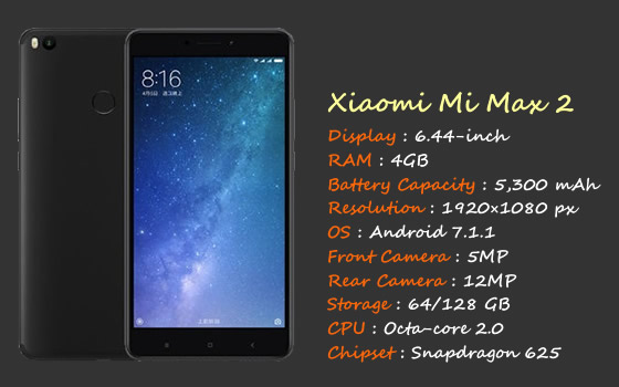 xiaomi mi max 2 features