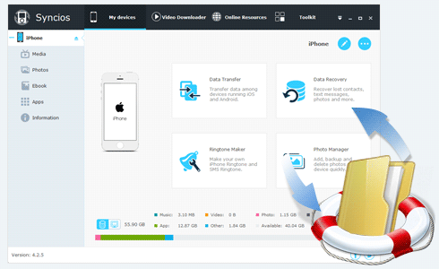 Syncios Pro – iOS 设备数据恢复还原传输软件丨“反”斗限免