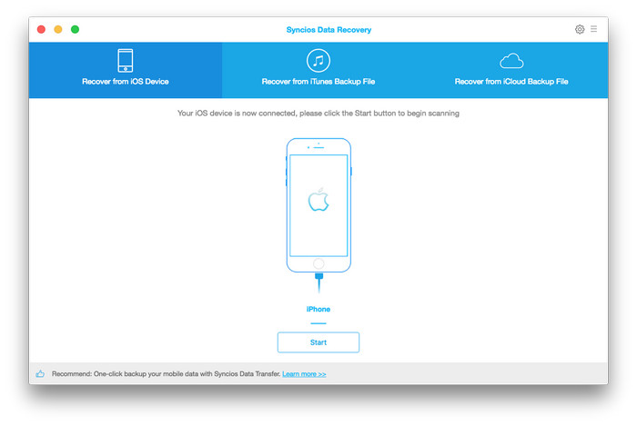 connect iPhone to smart recover