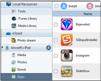 Manage iPad Apps
