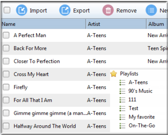 Manage iPhone Playlist