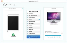 Check files to transfer from phone to Mac