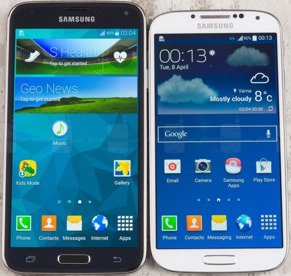 Samsung Galaxy S5 VS Samsung Galaxy S4