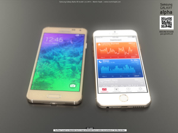 iPhone 6 VS Galaxy Alpha