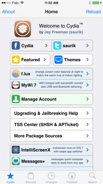welcome to cydia