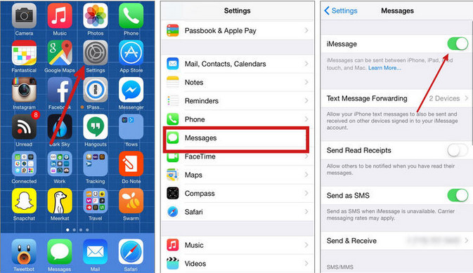 Disable iMessage on your phone