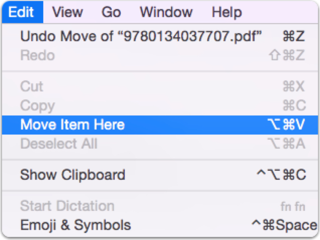 move files on Mac
