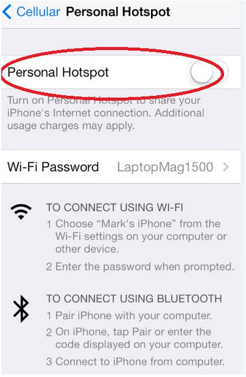 iphone personal hotspot