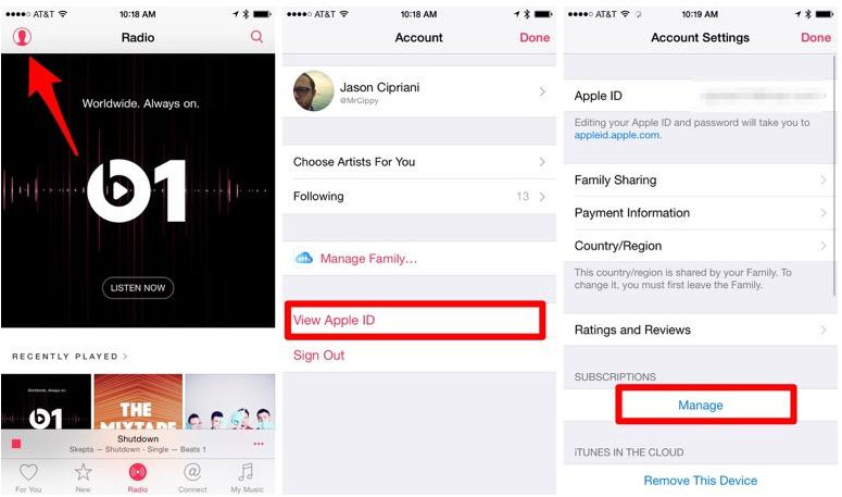 disable apple music automatic renewal