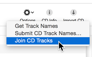 join CD tracks in iTunes