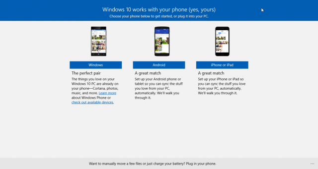 Sync iPhone with Windows 10