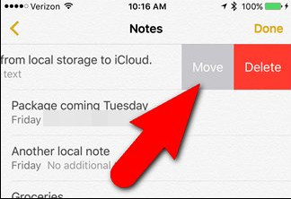 move notes to icloud