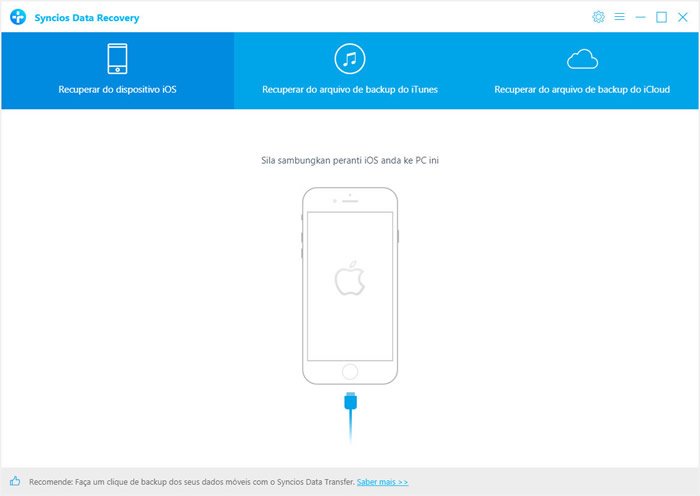 connect ios device to ios data recovery