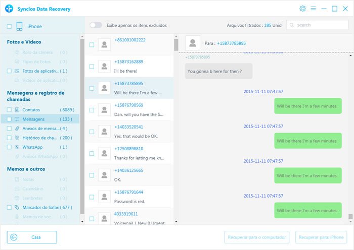 syncios data recovery trial