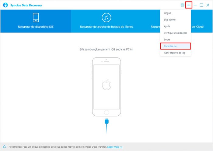 register syncios data recovery windows version