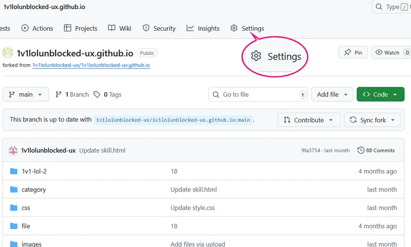 fork settings