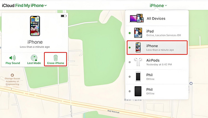 turn off screen lock on iphone by icloud find my