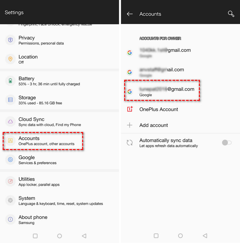 google sync