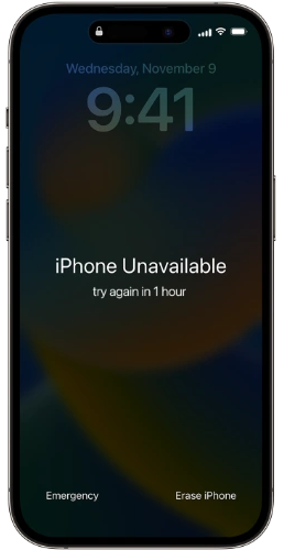 turn off screen lock on iphone by erase iphone