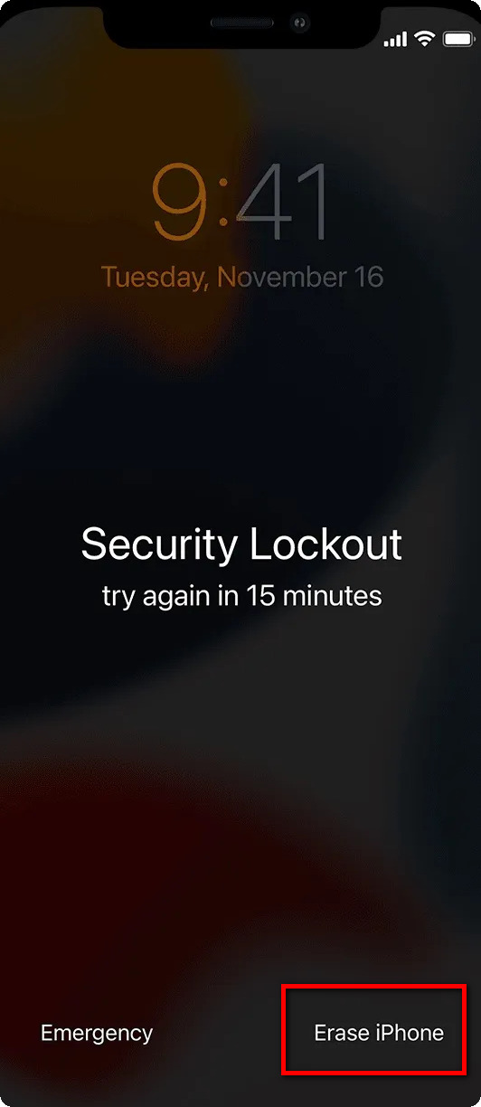 unlock disabled iphone with erase iphone