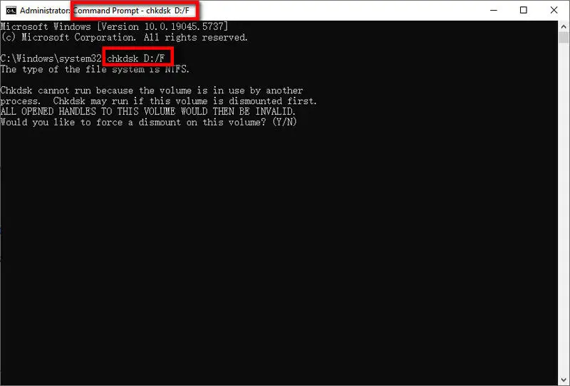 restore corrupted files by Chkdsk command