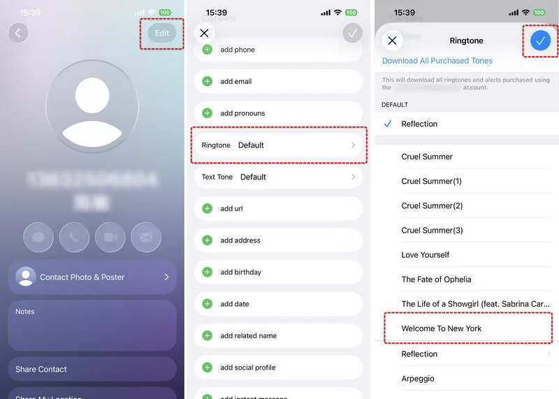 how to change ringtone on iphone