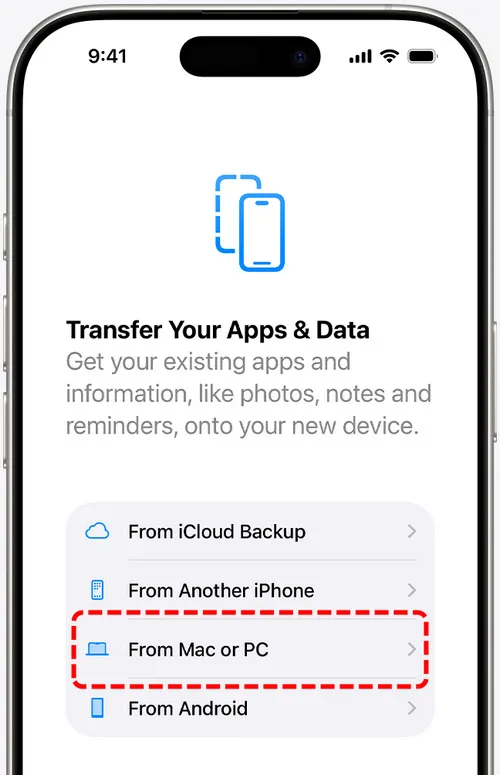 how to transfer data from iphone to iphone