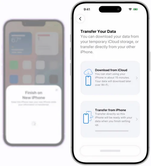 how to transfer data from iphone to iphone