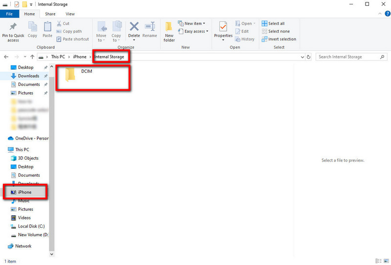 transfer photos from iPhone to pc with file explorer