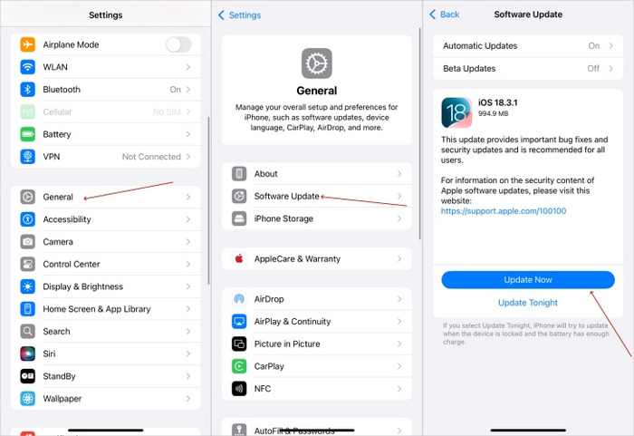 update to latest ios version
