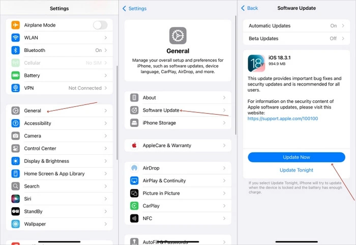 update to latest ios version