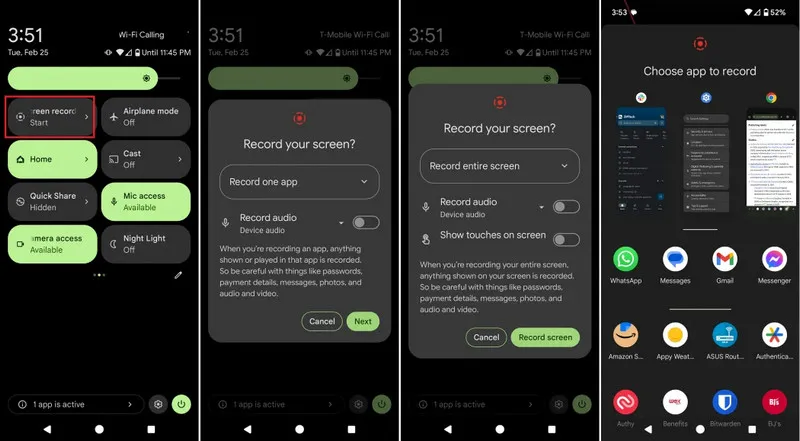 WhatsApp Call and Video Recorders: Android