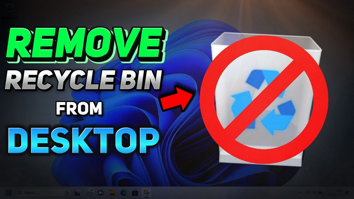 how to remove Recycle Bin from desktop