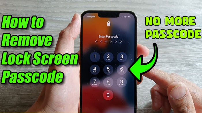 remove screen lock on iphone