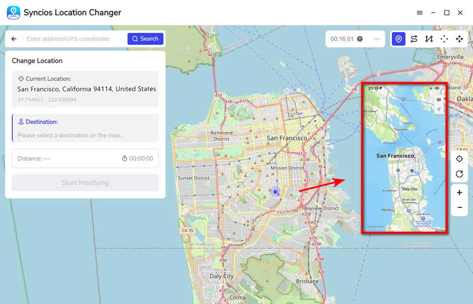 syncios location changer feature