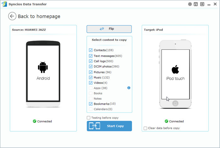 connect your two devices