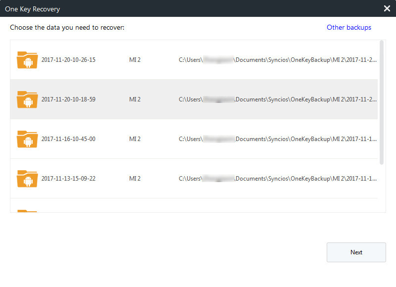 1-click restore Vivo X200 Ultra step1