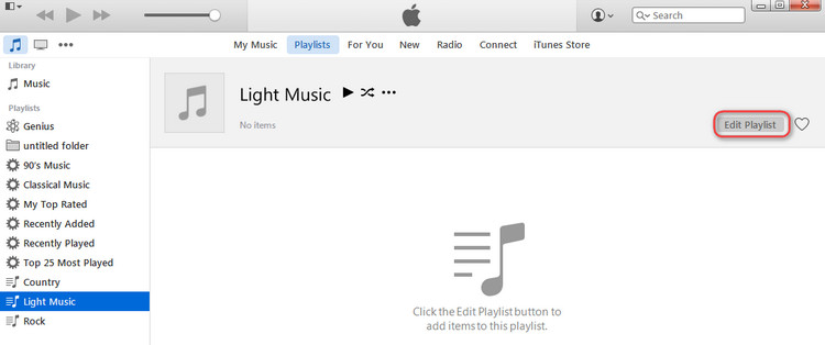 add music to iTunes playlist
