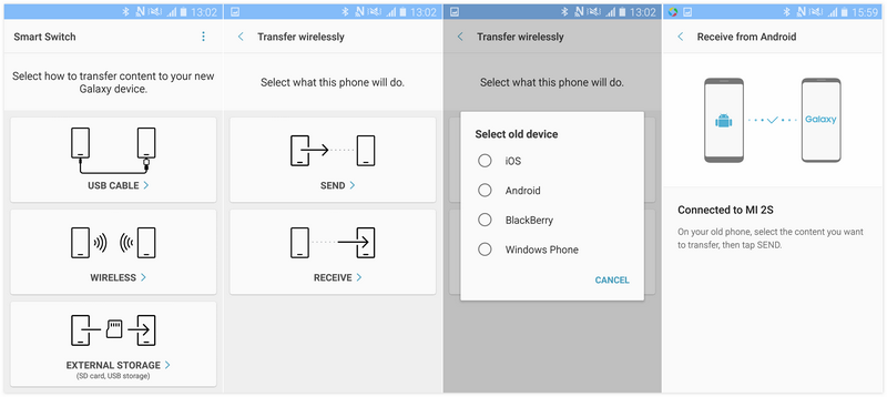 transfer android device to Samsung Galaxy S25