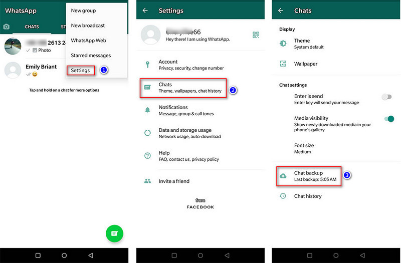 export Android WhatsApp chats