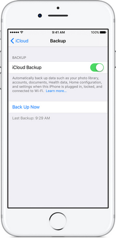 backup iphone