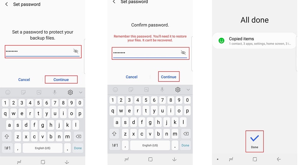 backup Samsung Galaxy S25  to SD card via Smart Switch
