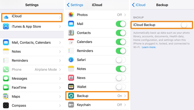 backup iPhone 12 whatsapp with icloud backup