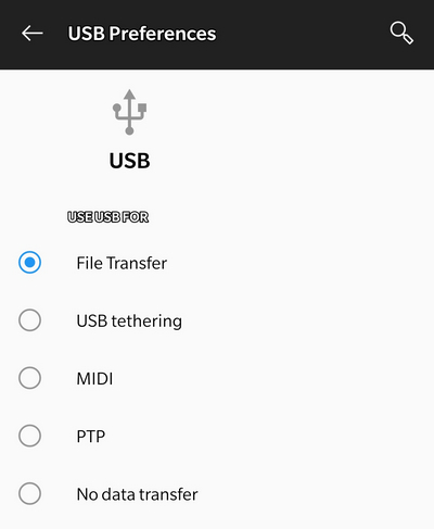 transfer files connection
