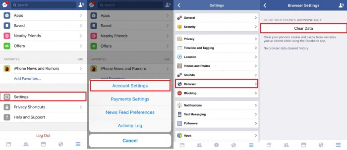 How To Clear Facebook Cache On Iphone - Syncios