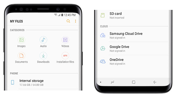 Cloud Storage Services on Samsung Galaxy S25