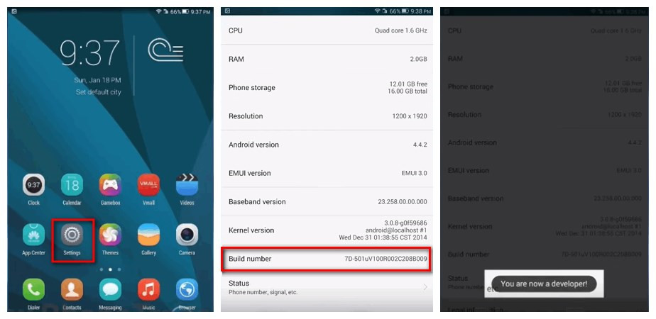 How to Enable USB Debugging Huawei Ascend P7/P8/P9(Plus)/P10(Plus) | Syncios