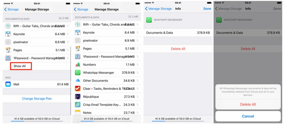 delete app data