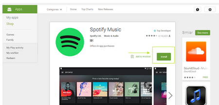 cannot install spotify android